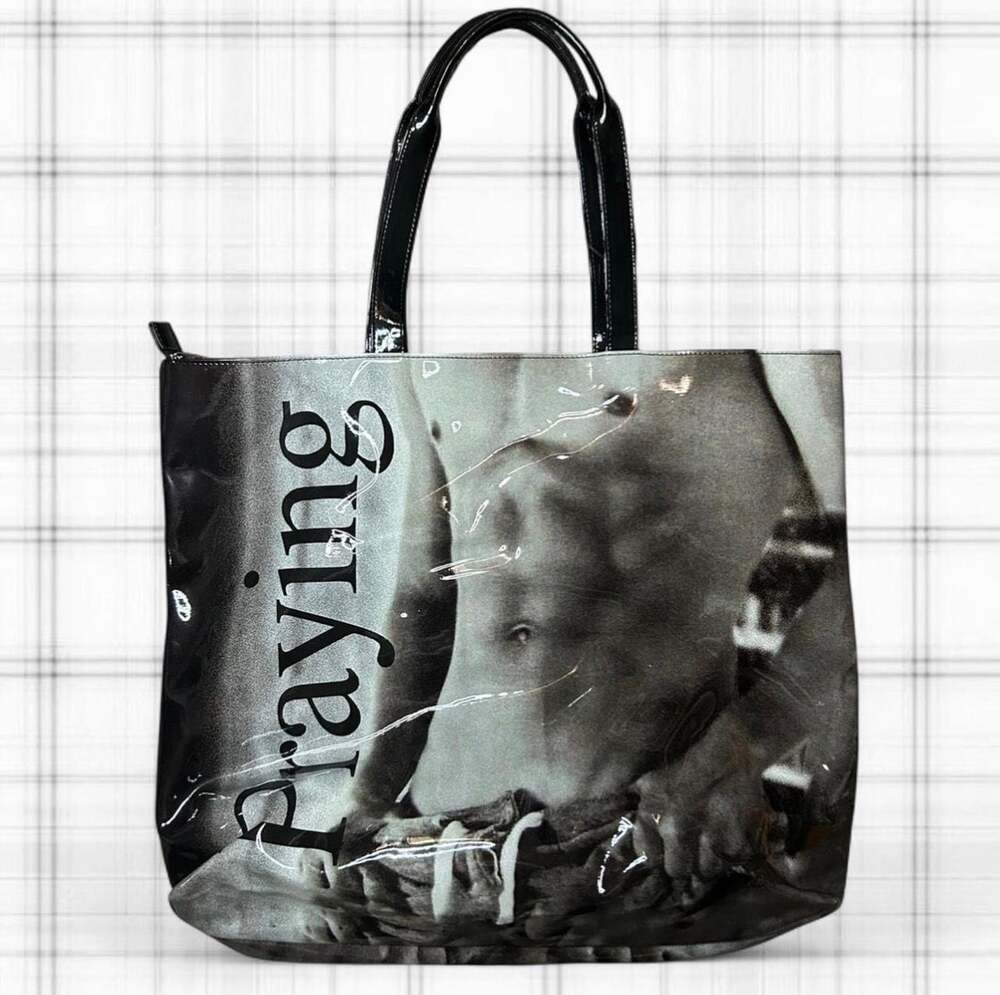 Praying Body Bag Vinyl Trompe L'oeil Tote